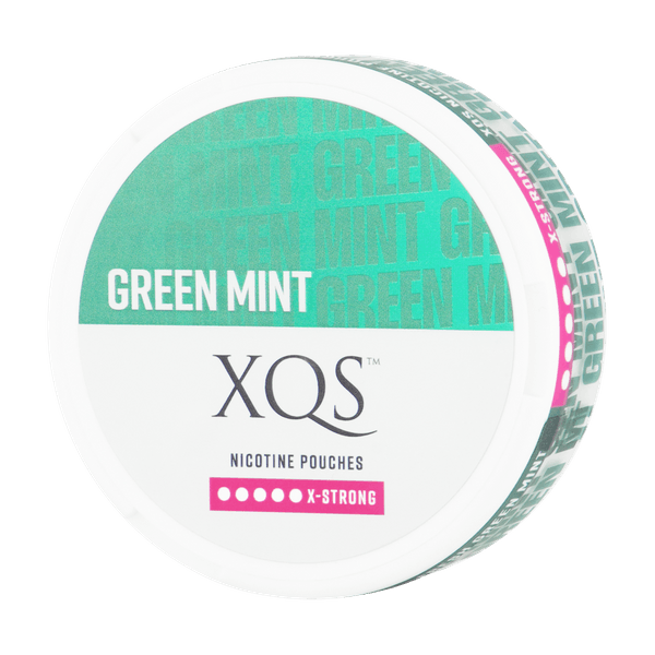 XQS Green Mint X-Strong nikotīna spilventiņi