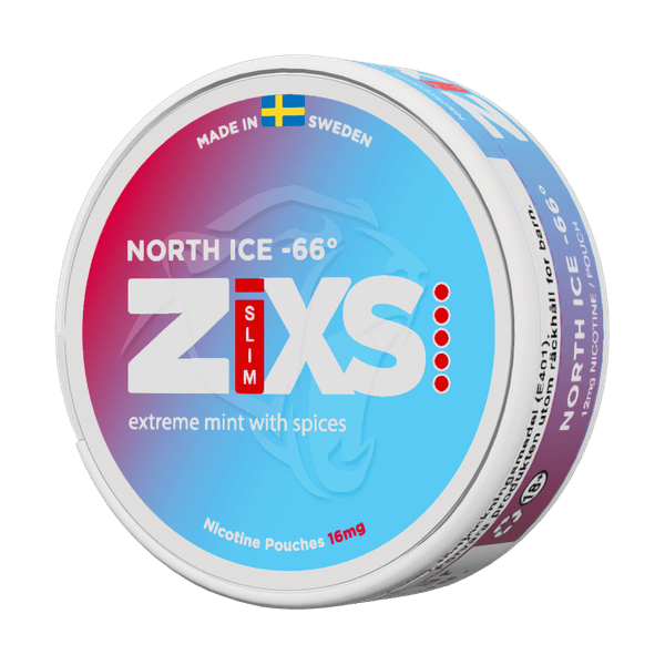 ZIXS North Ice 66 nikotīna spilventiņi