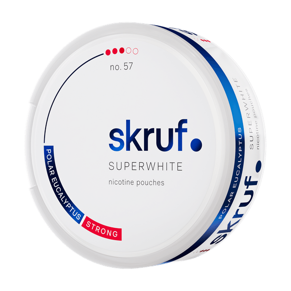 SKRUF Superwhite Polar Eucalyptus Strong No 57 nikotinposer