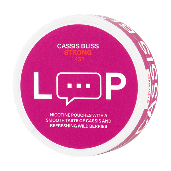 LOOP Cassis Bliss Strong nikotīna spilventiņi