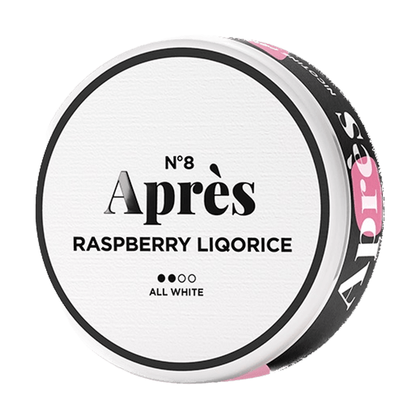 Après Raspberry Liqorice nikotino maišeliai