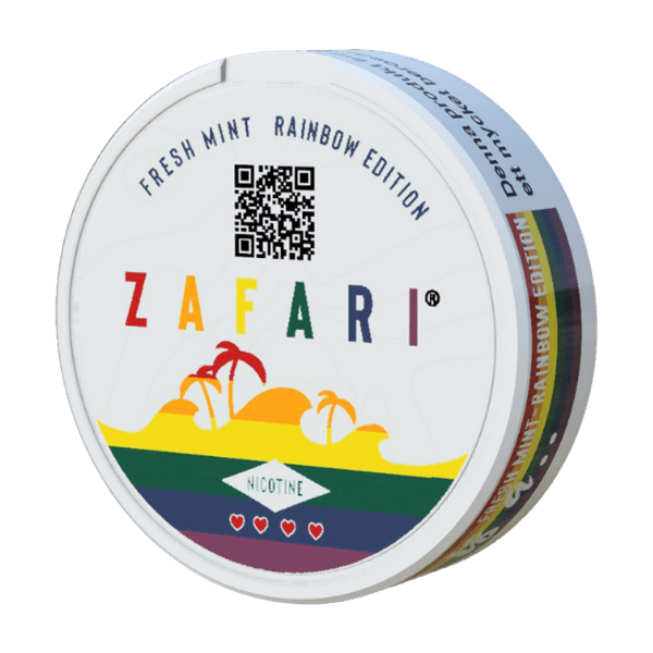 ZAFARI Fresh Mint Rainbow Edition nicotine pouches