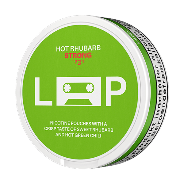 LOOP Hot Rhubarb Strong nikotīna spilventiņi