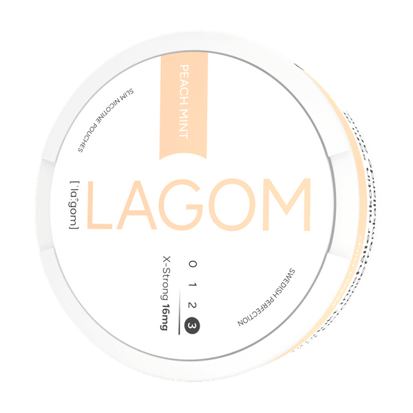 LAGOM Peach Mint 16mg nikotino maišeliai