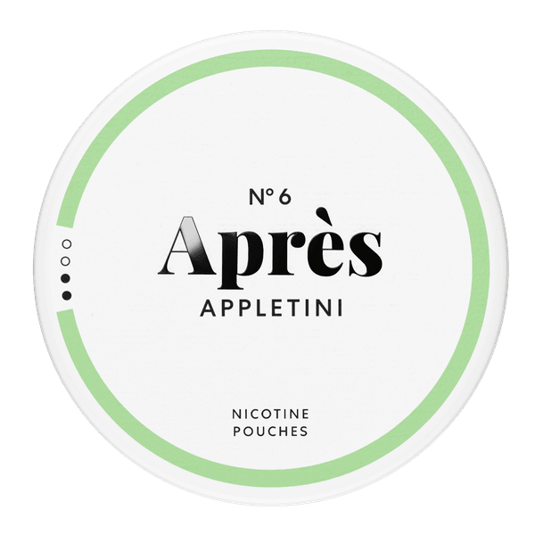 Après Appletini nikotino maišeliai