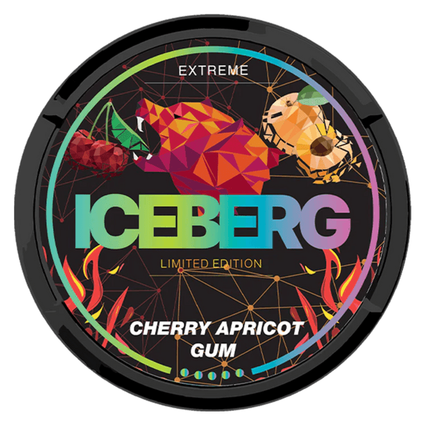 ICEBERG Cherry Apricot Gum Extreme nikotino maišeliai