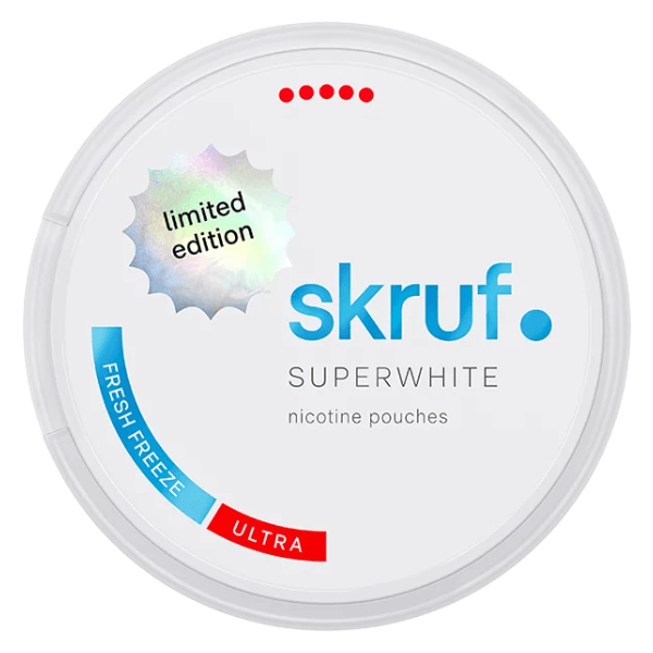 Pouches de nicotina SKRUF SKRUF Superwhite Fresh Freeze